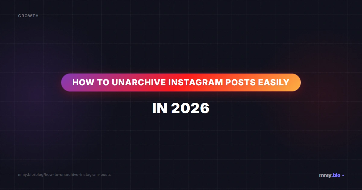 How to Unarchive Instagram Posts Easily in 2026