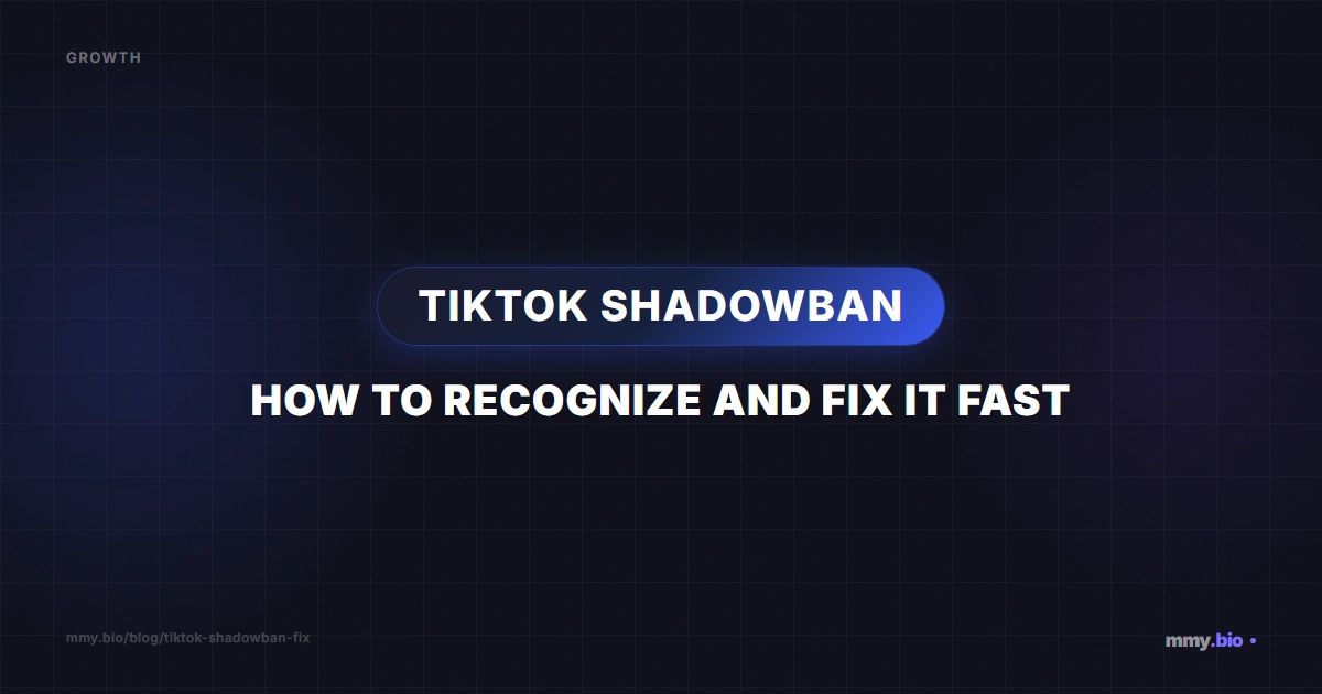 TikTok Shadowban: How to Recognize and Fix It Fast